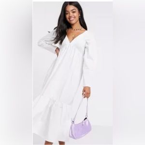 asos white peplum dress ASOS DESIGN structured peplum wedding mini dress in ivory